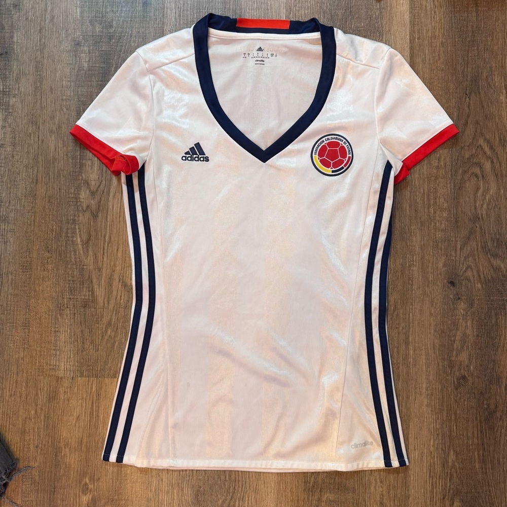 Adidas Colombia White Soccer Jersey